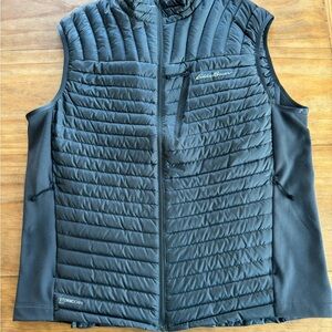Eddie Bauer Charcoal Quilted Down Vest